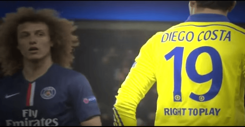 David Luiz et Diego Costa