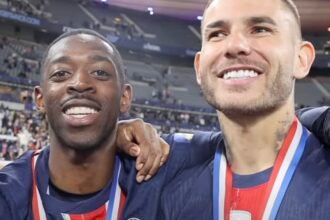 Ousmane Dembélé et Lucas Hernandez