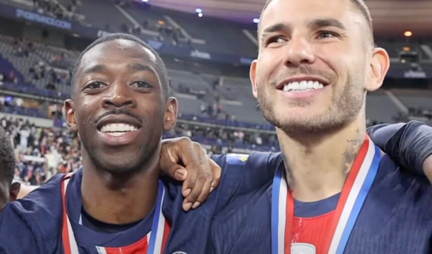 Ousmane Dembélé et Lucas Hernandez