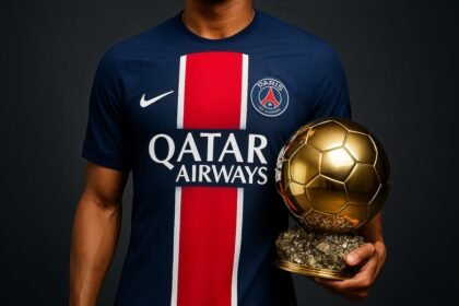 Le PSG avec le Ballon d'Or