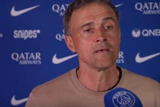 Luis Enrique, l'entraîneur du Paris Saint Germain