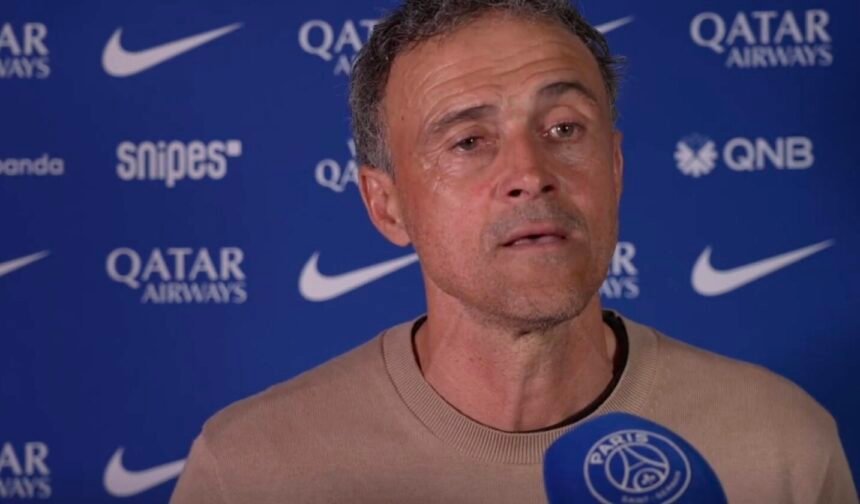 Luis Enrique, l'entraîneur du Paris Saint Germain