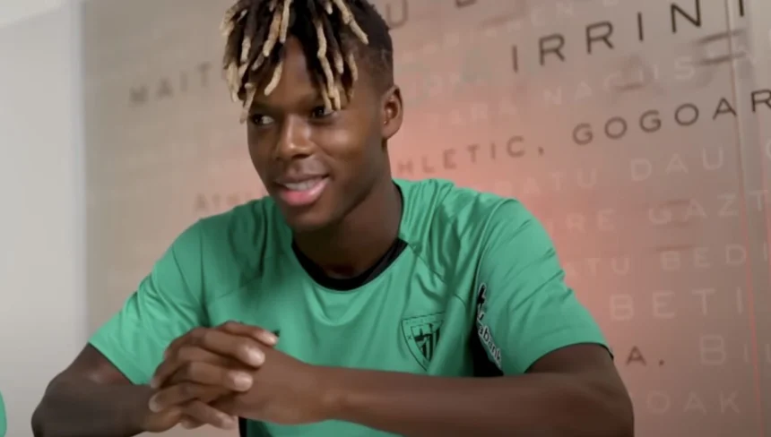 Nico Williams (crédit photo Atheltic Bilbao)