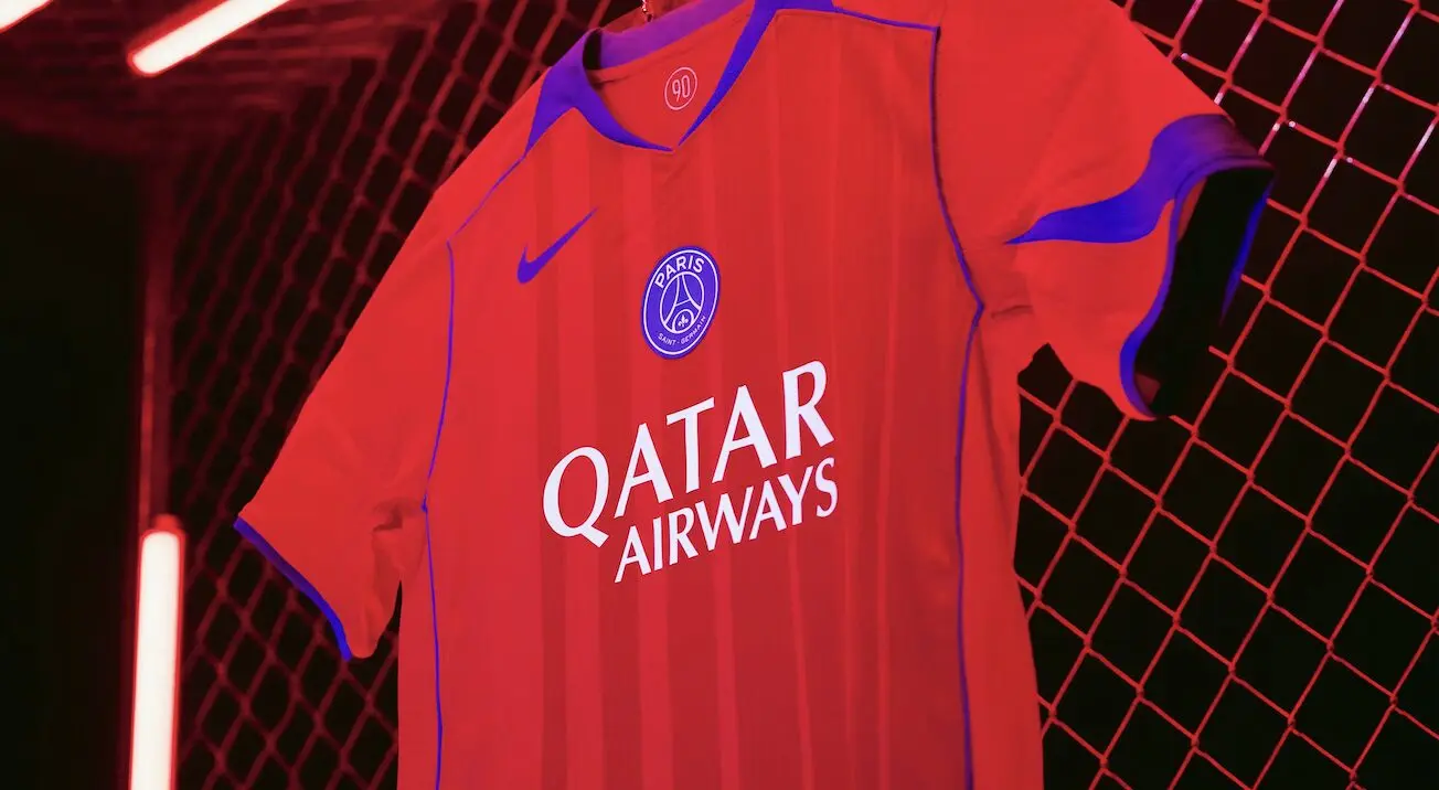 Maillot PSG rouge 25-26