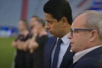 Nasser al-Khelaïfi et Luis Campos