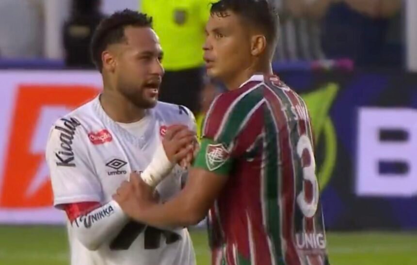 Neymar et Thiago Silva