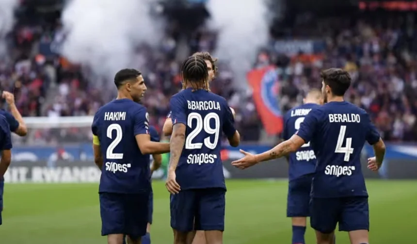 Les joueurs du PSG