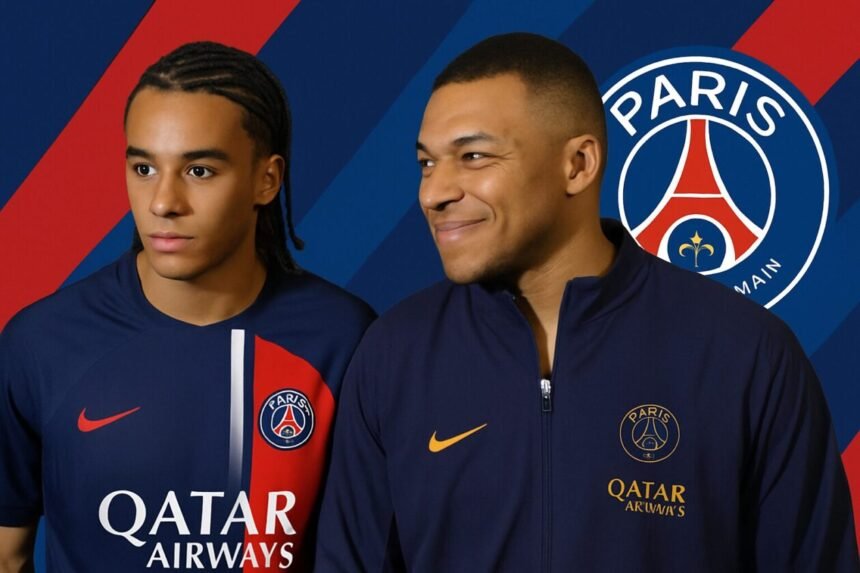 Ethan et Kylian Mbappé