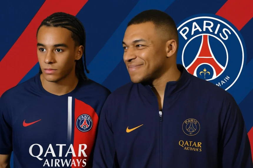Ethan et Kylian Mbappé