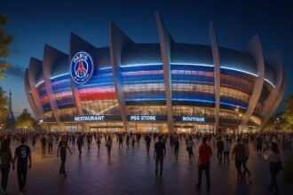 Futur stade du PSG selon l'IA