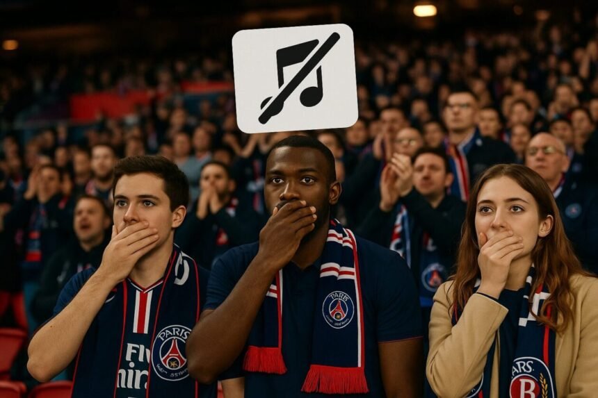 Le PSG sans supporters (image IA)