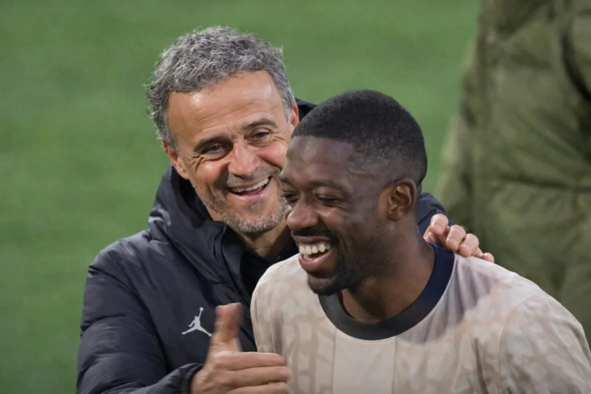 Luis Enrique et Ousmane dembélé
