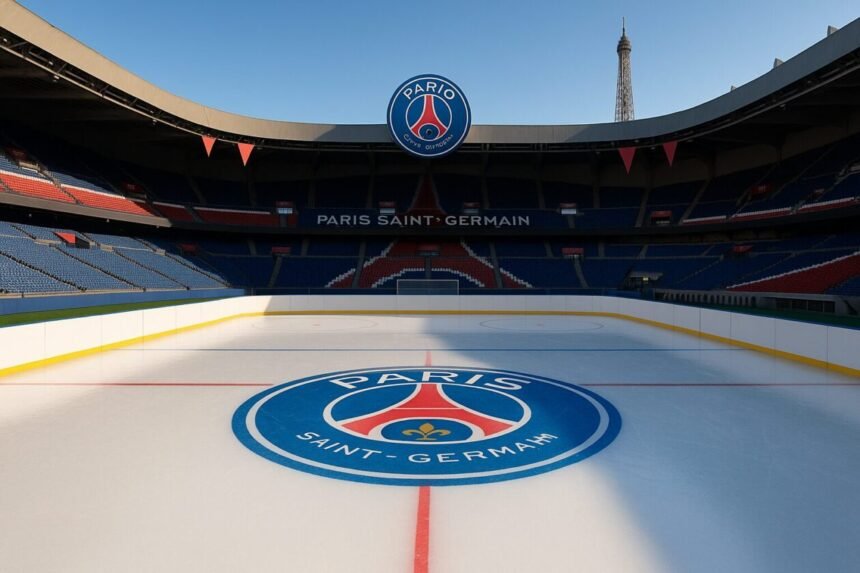Une patinroire dans le Parc des Princes