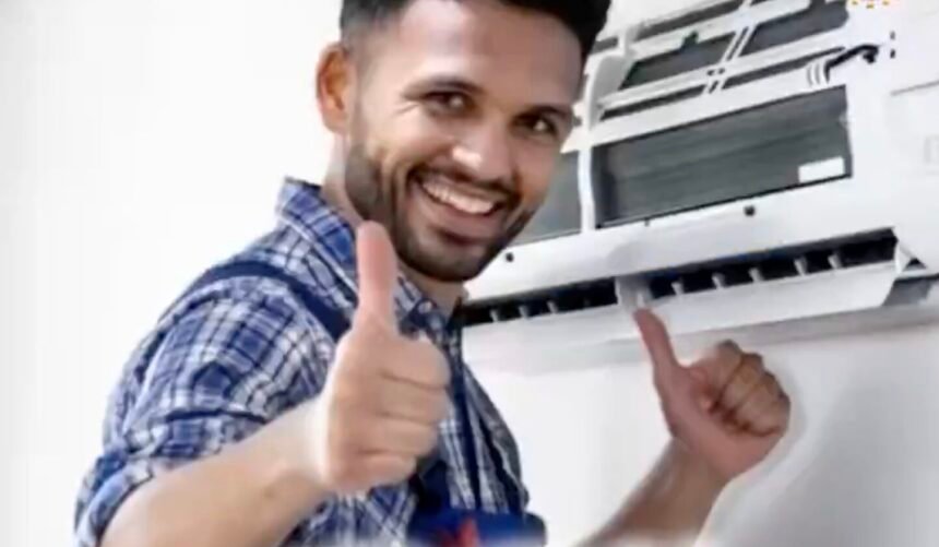 Goncalo Ramos installateur de clim (image IA)