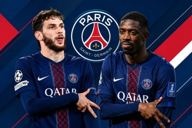 Dembélé et Kvara (credit photo PSG / montage VIPSG.fr)