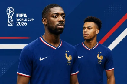 Doué et Dembélé - Equipe de France (Crédit photo PSG, montage VIPSG.fr)