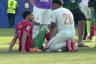 Doué et Hakimi après-France/Maroc