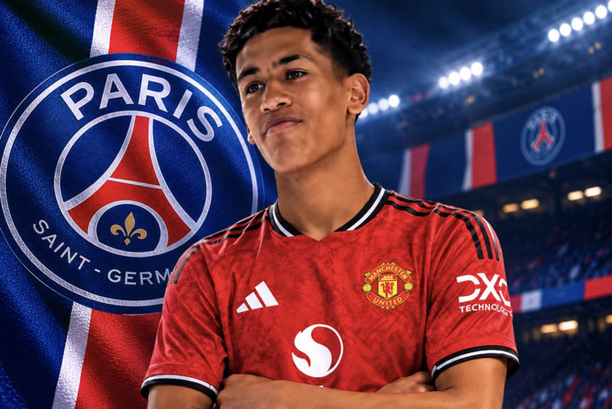 JJ GABRIEL (crédit photo Manchester United, montage vipsg.fr)