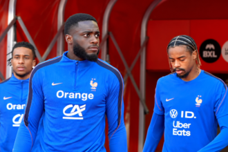 Upamecano - Olise - Barcola FFF - France