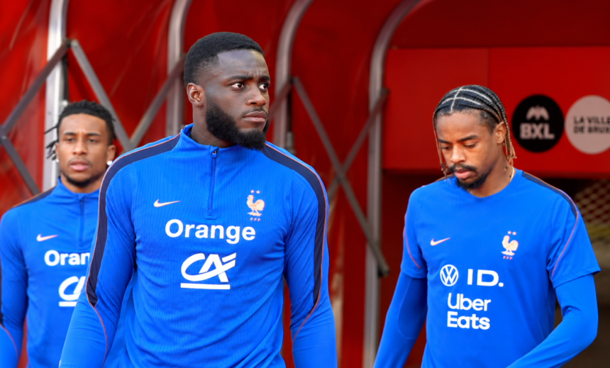 Upamecano - Olise - Barcola FFF - France