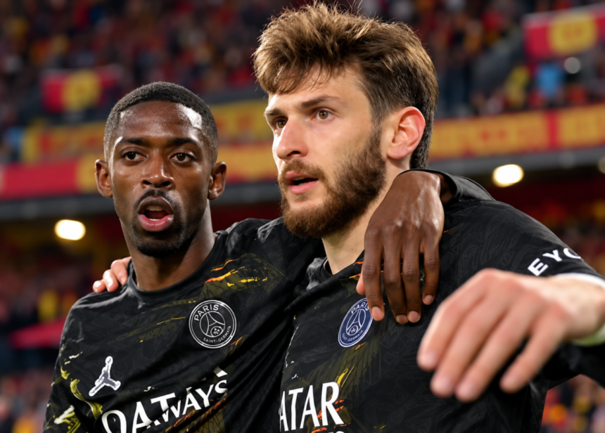 Dembélé et Kvara PSG